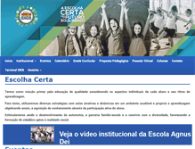Tablet Screenshot of escolaagnusdei.com.br
